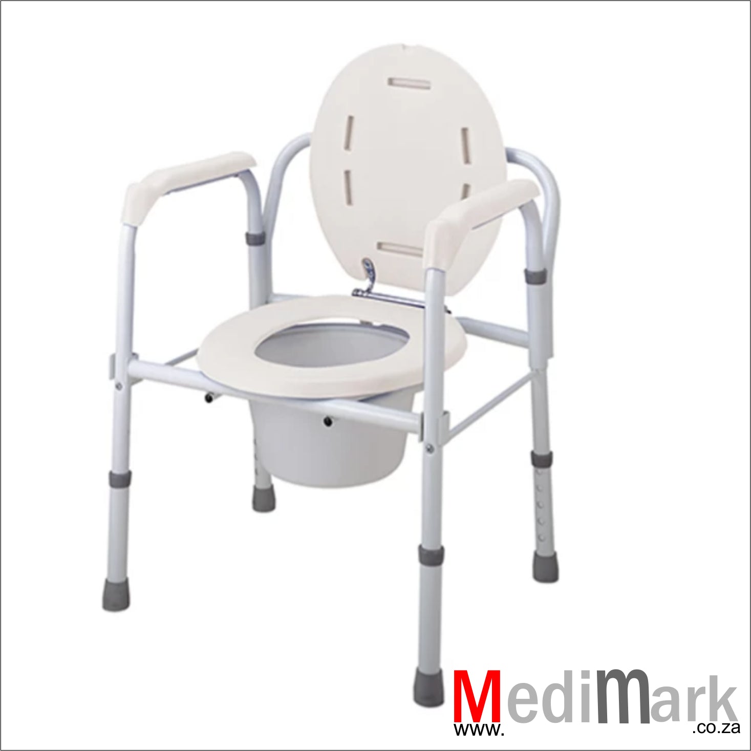 COMMODE FOLDING STEEL POWDER COATED