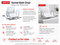 HIRE BATH CHAIR SWIWEL