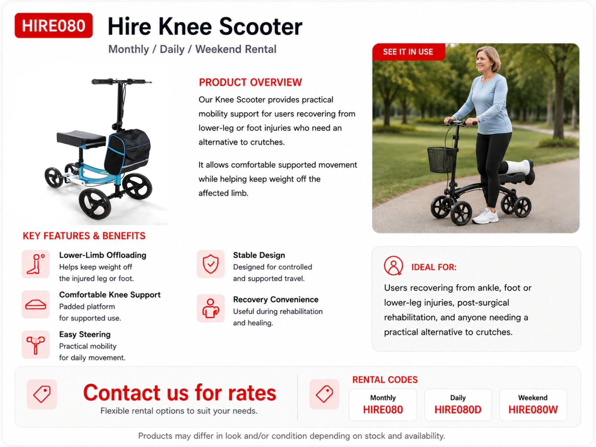 HIRE KNEE SCOOTER