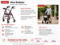 HIRE WALKING FRAME ROLLATOR