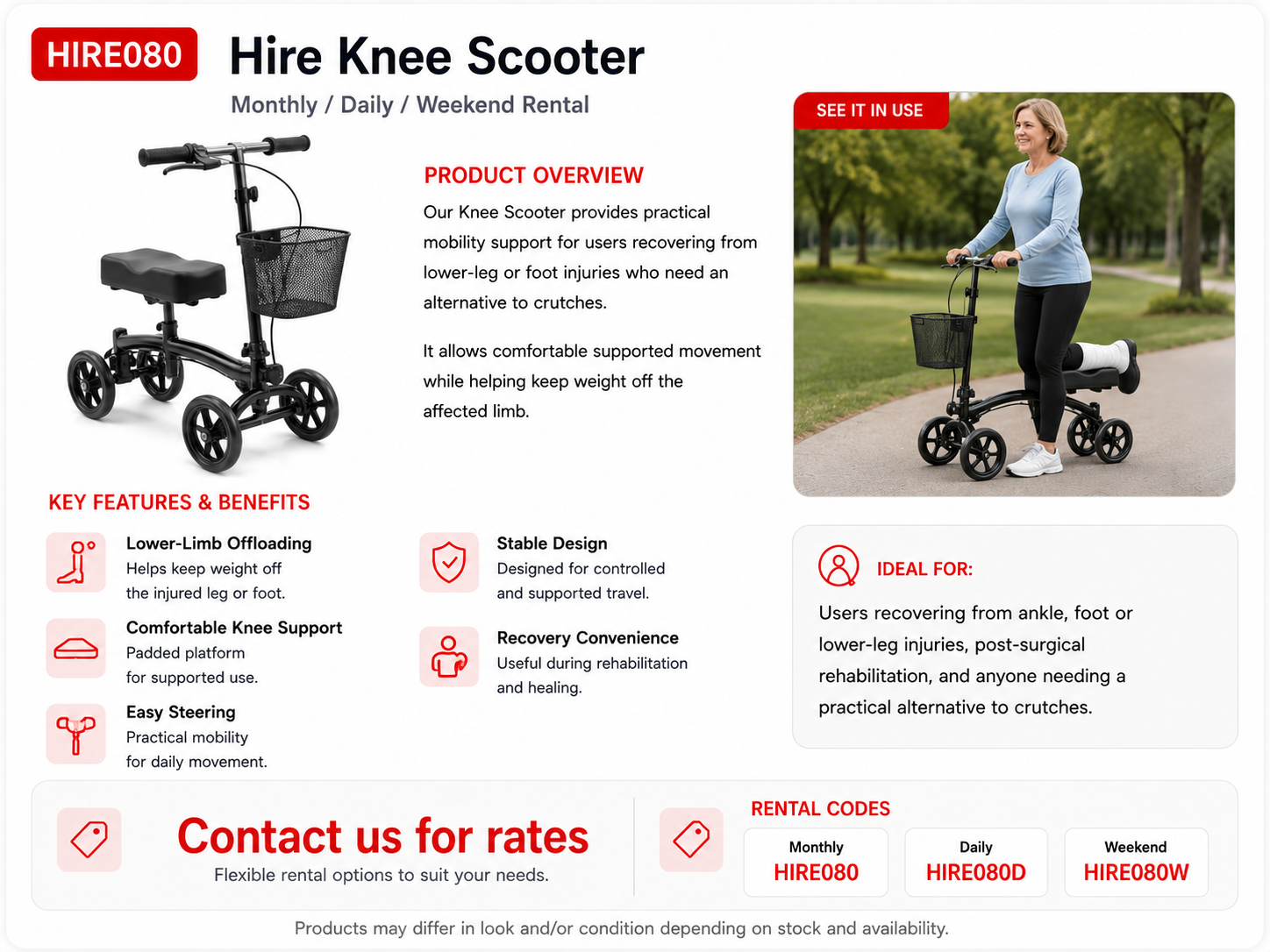 HIRE KNEE SCOOTER
