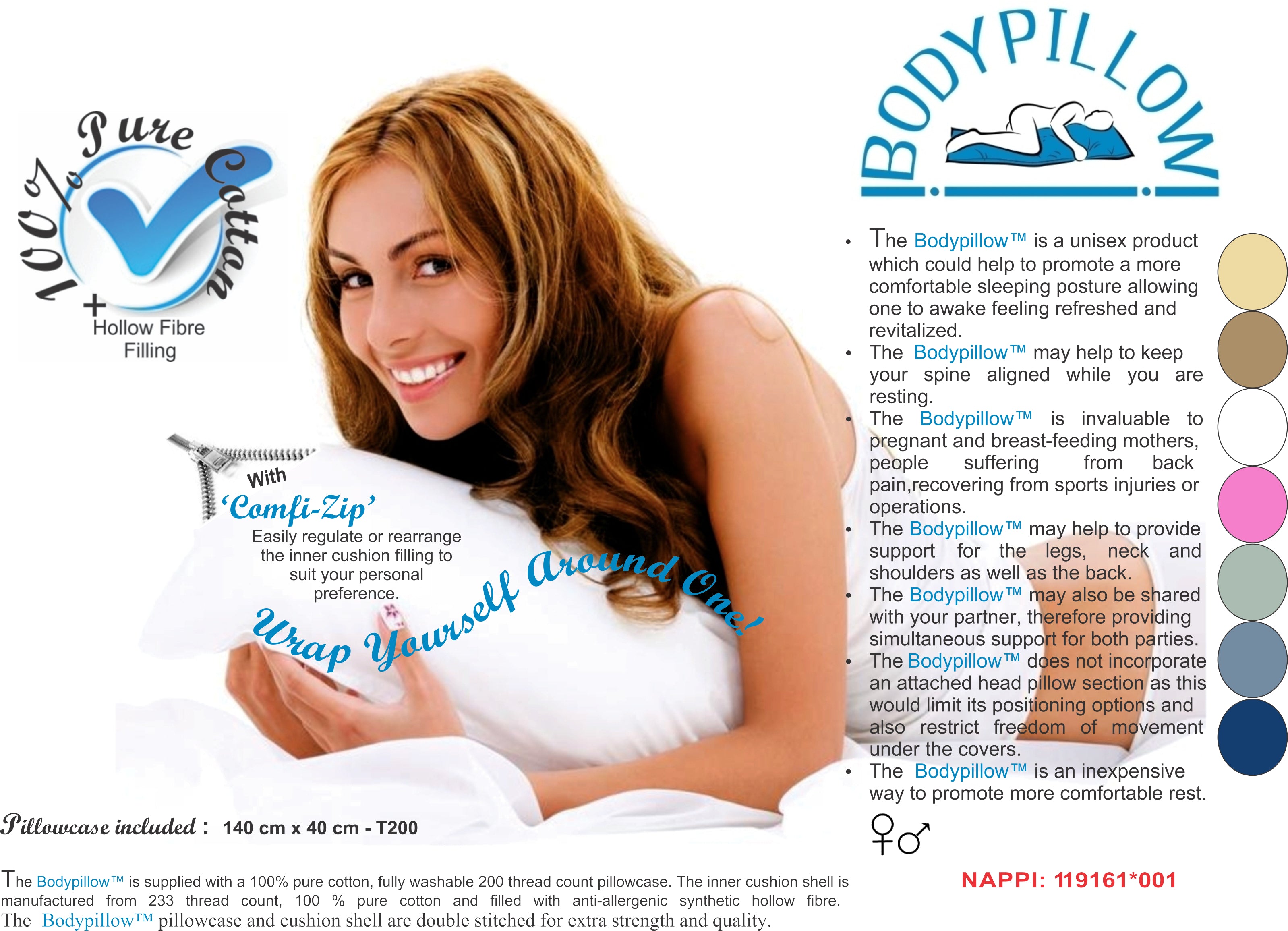 BODY PILLOW - SLEEPING POSITIONER