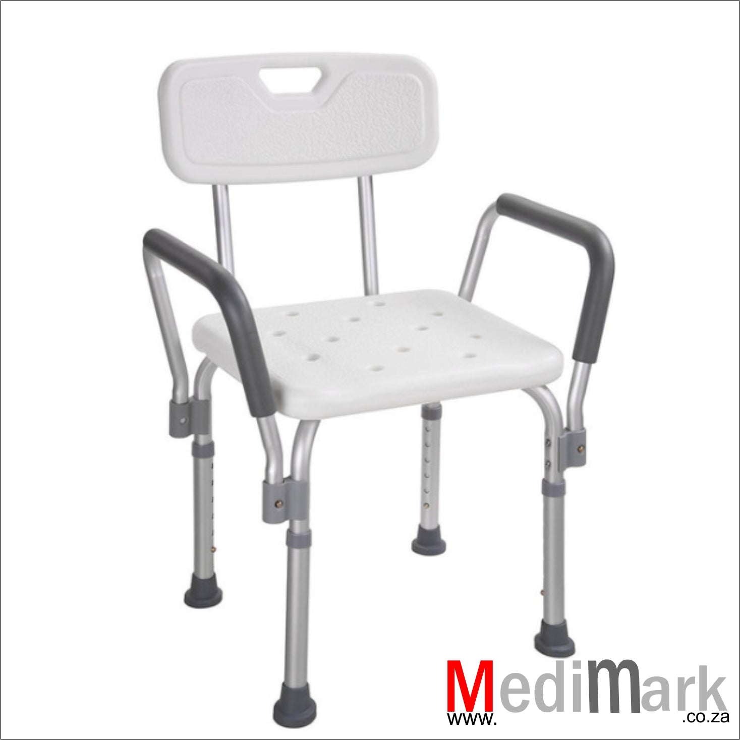 SHOWER CHAIR WITH BACK AND ARMRESTS
